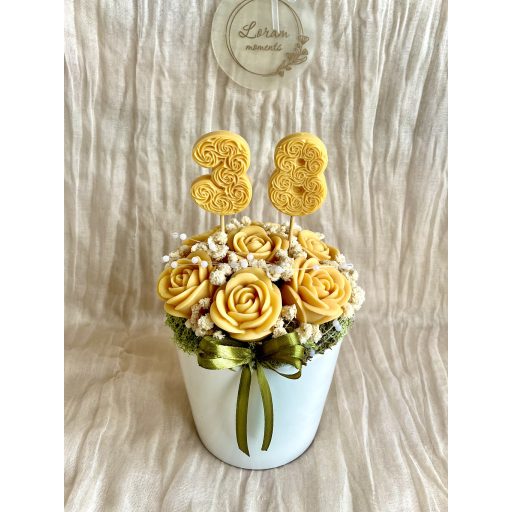 Örök rózsa box - Sárga