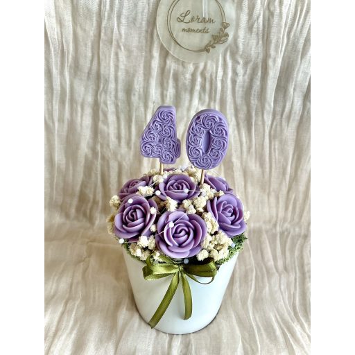 Örök rózsa box - Lila