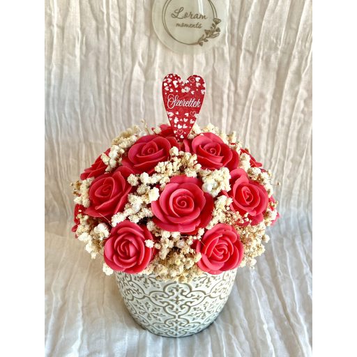 Örök rózsa box DeLux - Vörös