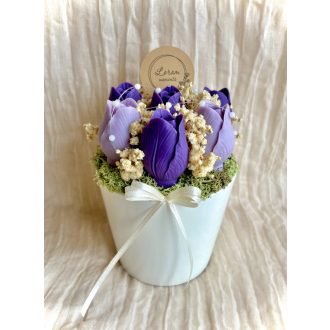 Örök tulipán box - Lila