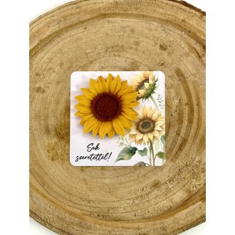 Napraforgó - "Sok szeretettel" kártyán